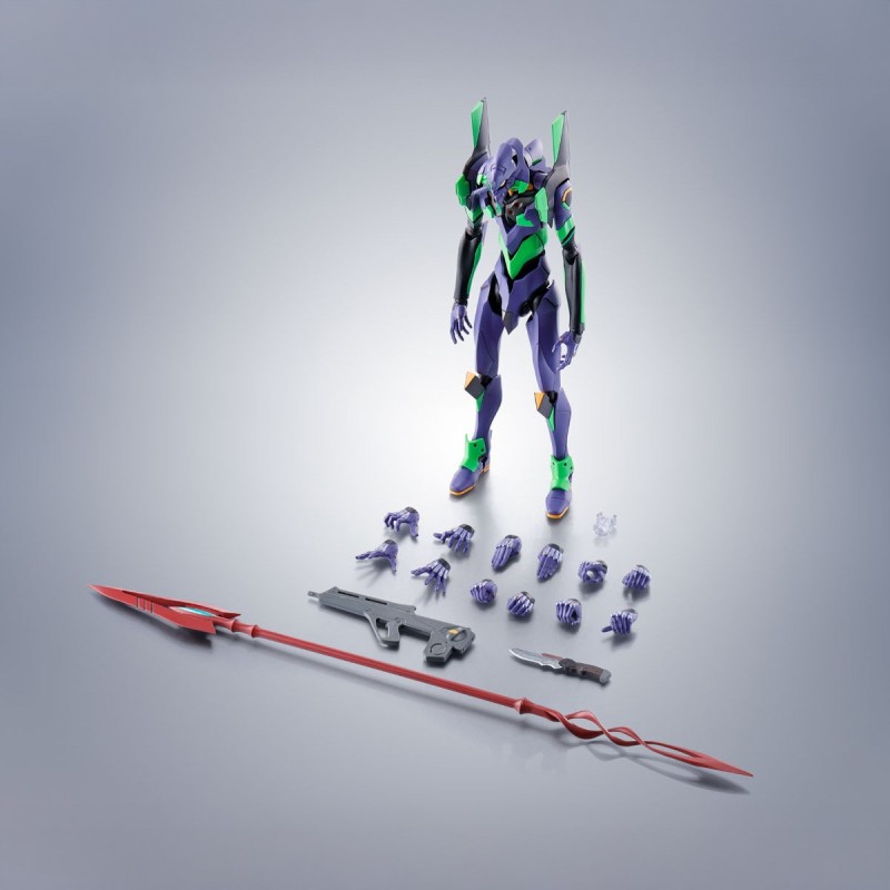 THE ROBOT SPIRITS EVANGELION 01 TEST TYPE WITH THE SPEAR OF CASSIUS RENEWAL COLOR EDITION - Imagen 6